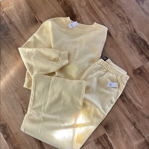GAP Women's Wide Leg Pants & Jumpsuit Set - Light Yellow